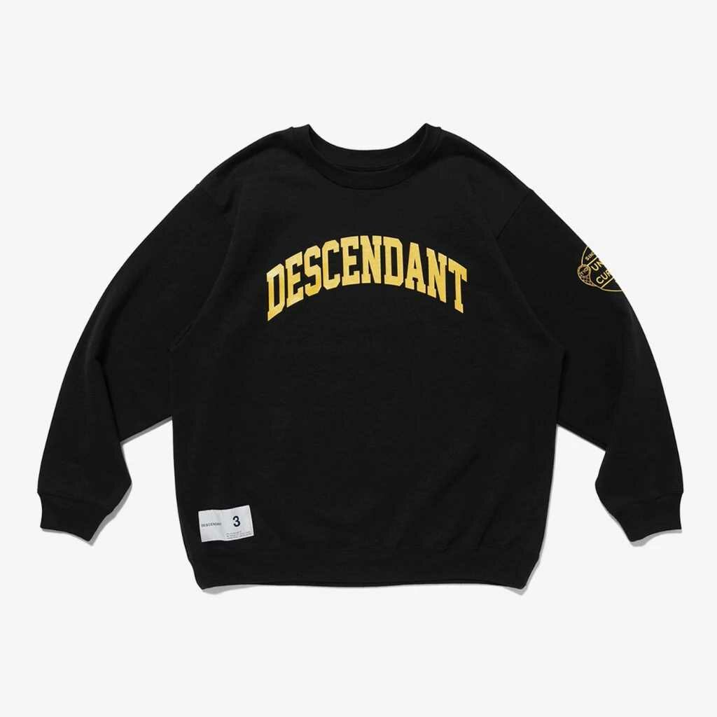 新着 2021AW DESCENDANT TEAM CREW NECK SWEATSHIRT 大學T 目錄隱藏款 トップス
