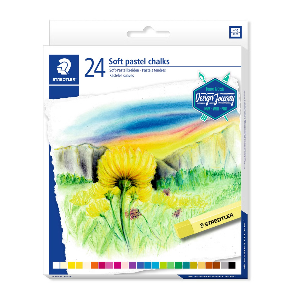 【STAEDTLER 施德樓】金鑽專家級粉彩24色組 MS2430 C24