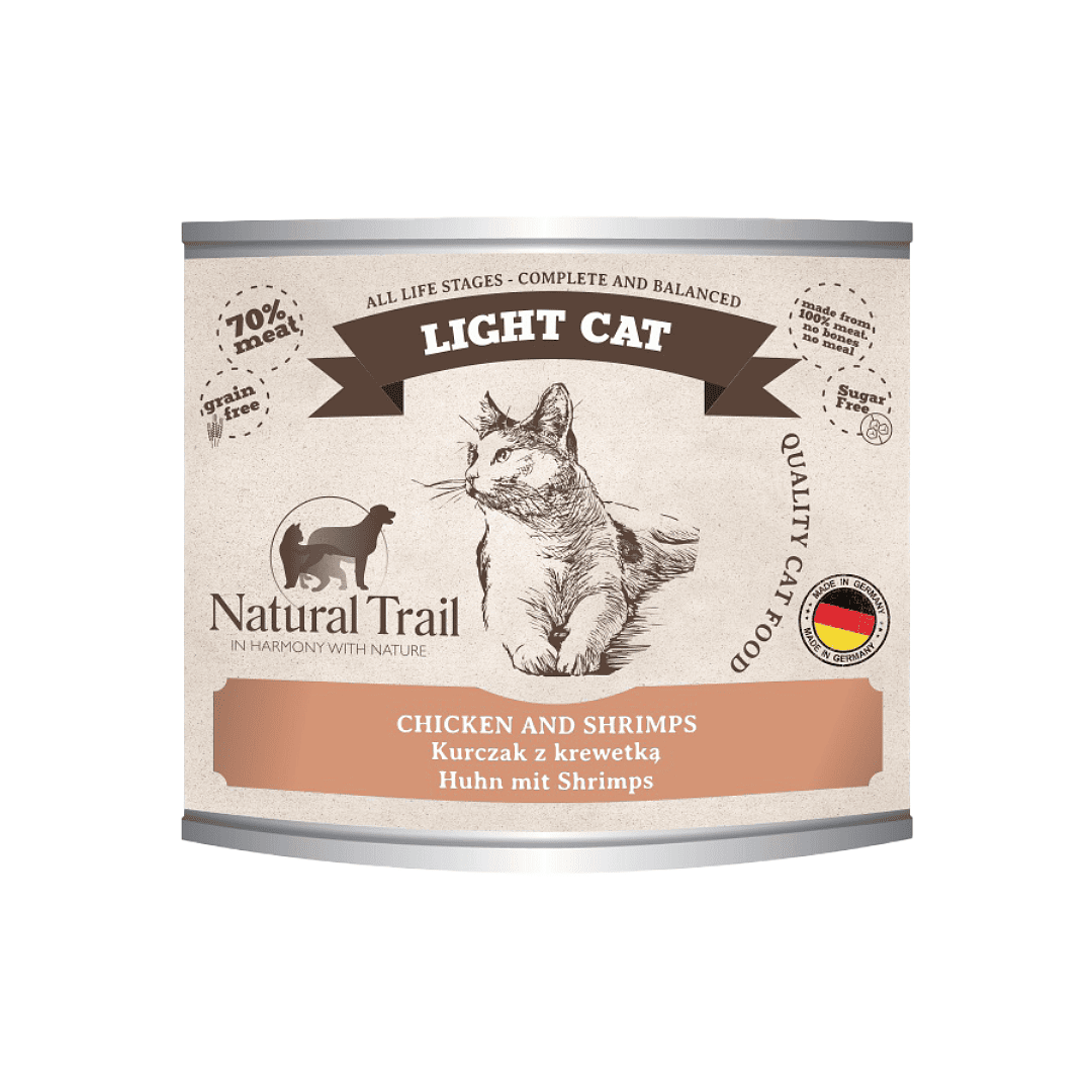 德國自然小徑 貓主食罐 鮮雞+鮮蝦+蔓越莓 200g
