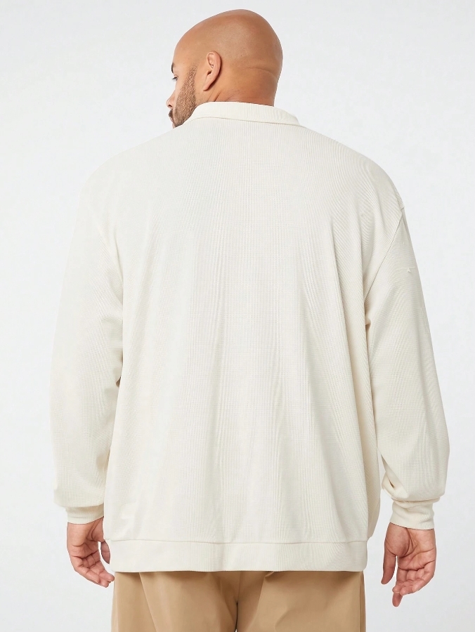 KADMAX大尺碼-春夏長袖POLO〈CSTS2452〉