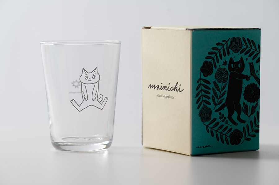 +t企劃 x 鹿兒島睦玻璃杯 / 貓
