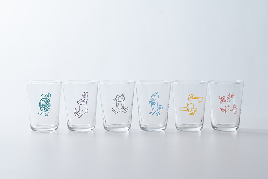 +t企劃 x 鹿兒島睦玻璃杯 / 兔