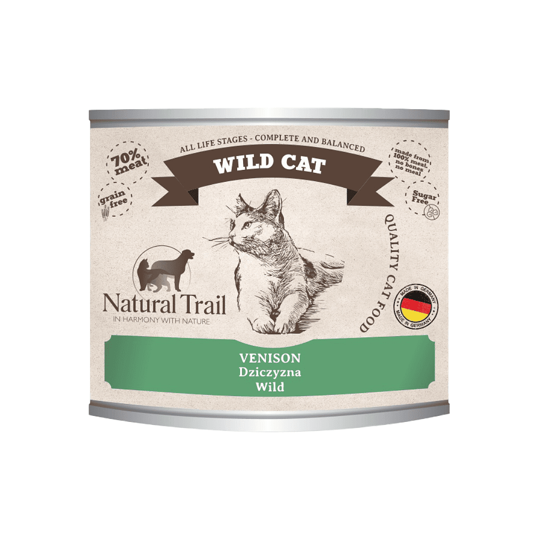 德國自然小徑 貓主食罐 滿分純鹿+蔓越莓