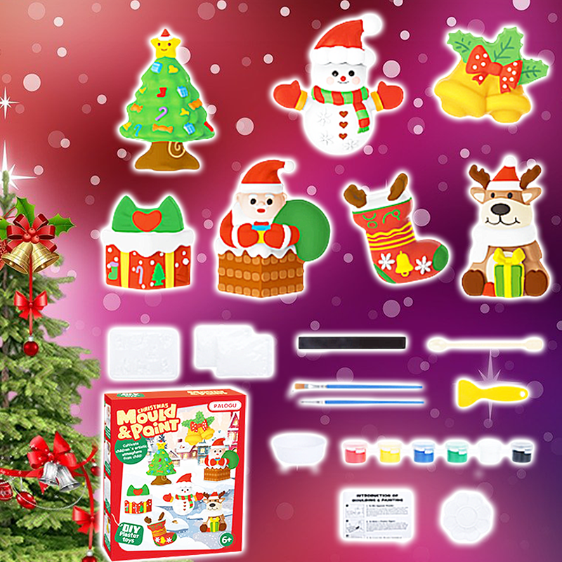 聖誕節DIY聖誕主題石膏彩繪材料包 MC6565
