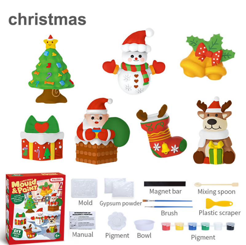 聖誕節DIY聖誕主題石膏彩繪材料包 MC6565
