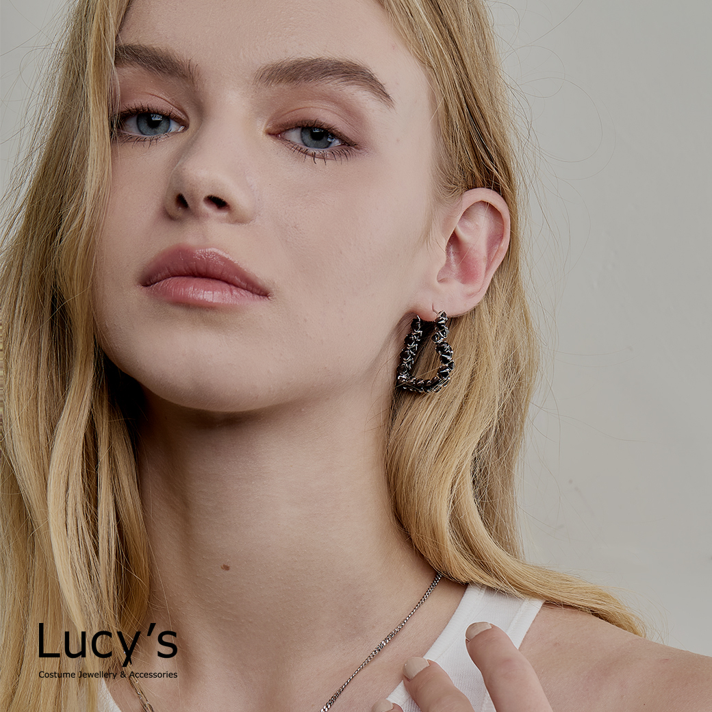 璀璨心形 耳環 (二色) (117633/117634)