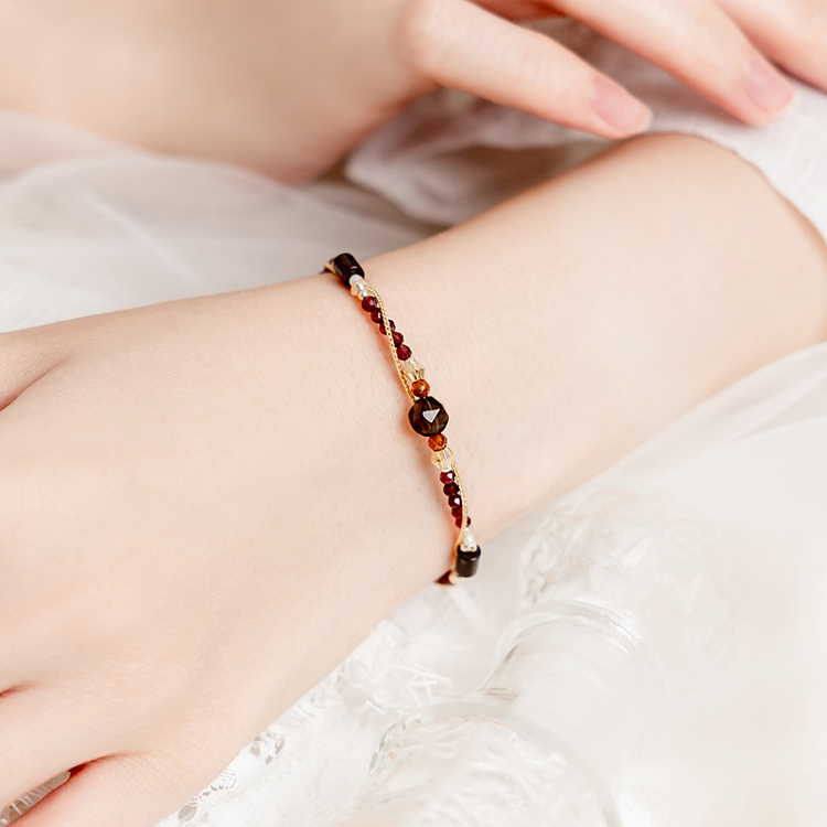 《新竹意象》東門城 • 迎曦時分 – 茶晶 – 手鍊