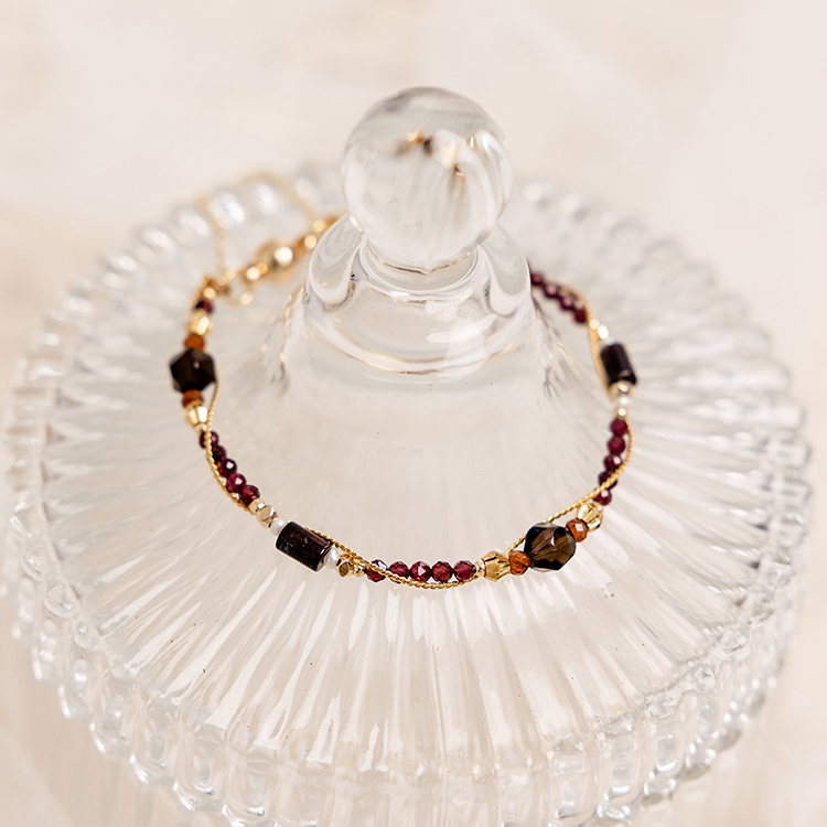 《新竹意象》東門城 • 迎曦時分 – 茶晶 – 手鍊