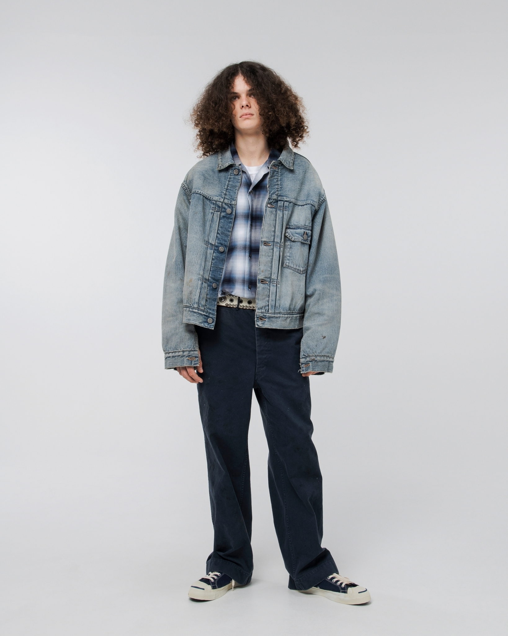 パンツ BOWWOW 24AW WORK TROUSERS DUSTY XL LAST 1】BOWWOW「WORK TROUSERS DUSTY - チノトラウザース