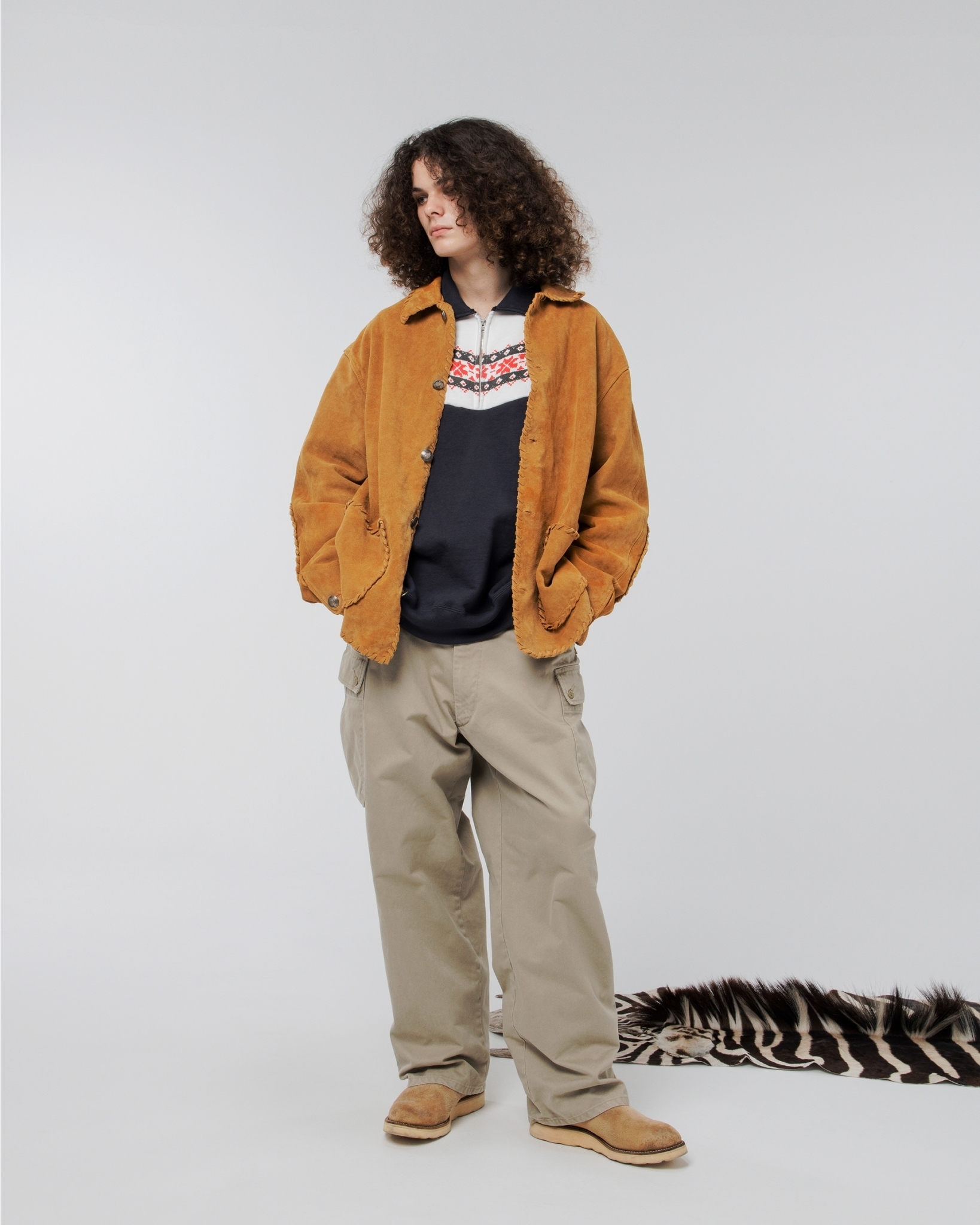 BOW WOW - M41 CHINO TROUSERS (Metal button) / KHAKI AGE