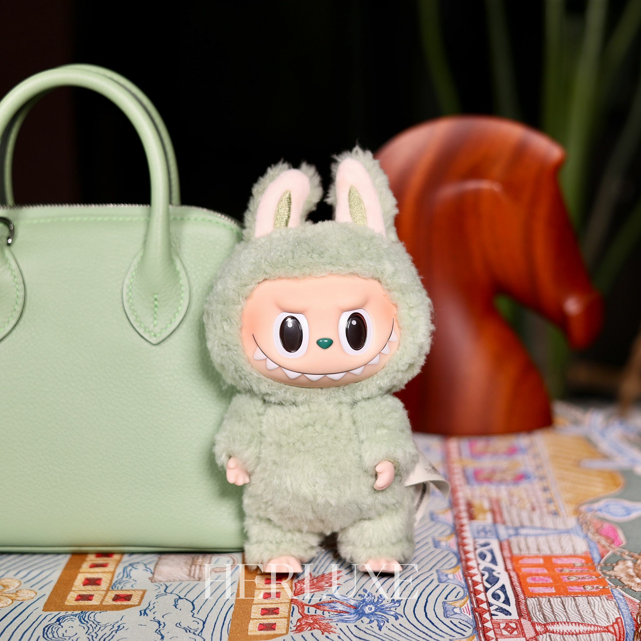 Labubu V1 Green grape （bag charm）