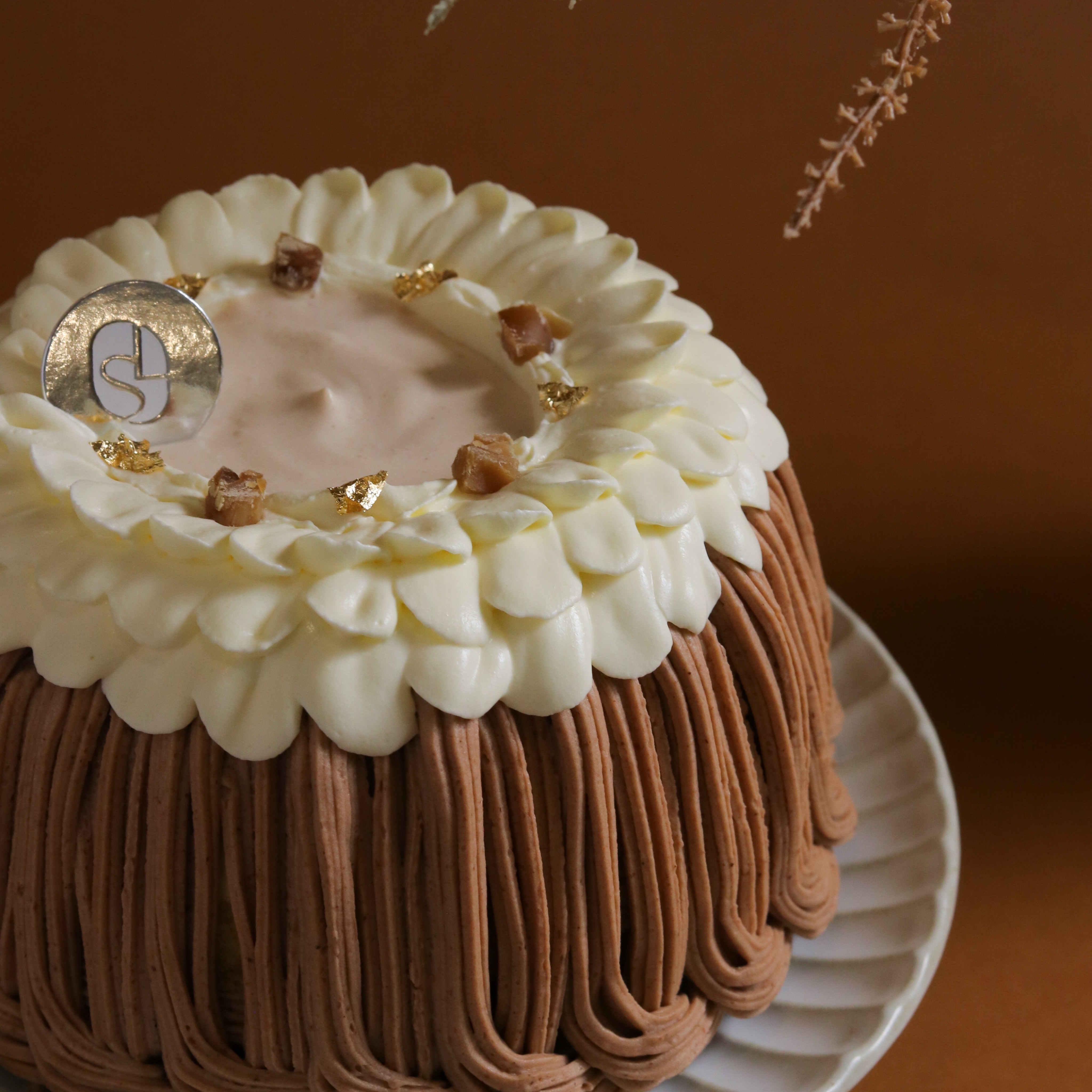 法式烤布丁栗子蛋糕