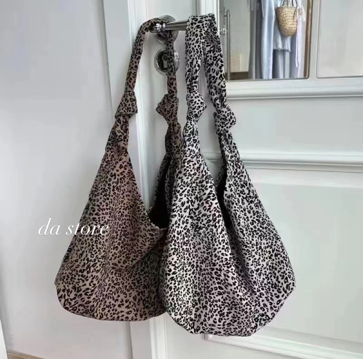 爆款韓系豹紋帆布袋/四款