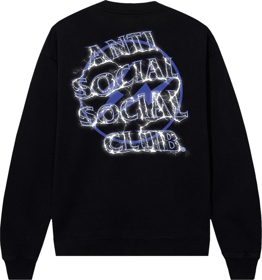 Anti Social Social Club ASSC x Fragment Design Bolt Crewneck 閃電 聯名 藤原浩 Logo 大學T 現貨