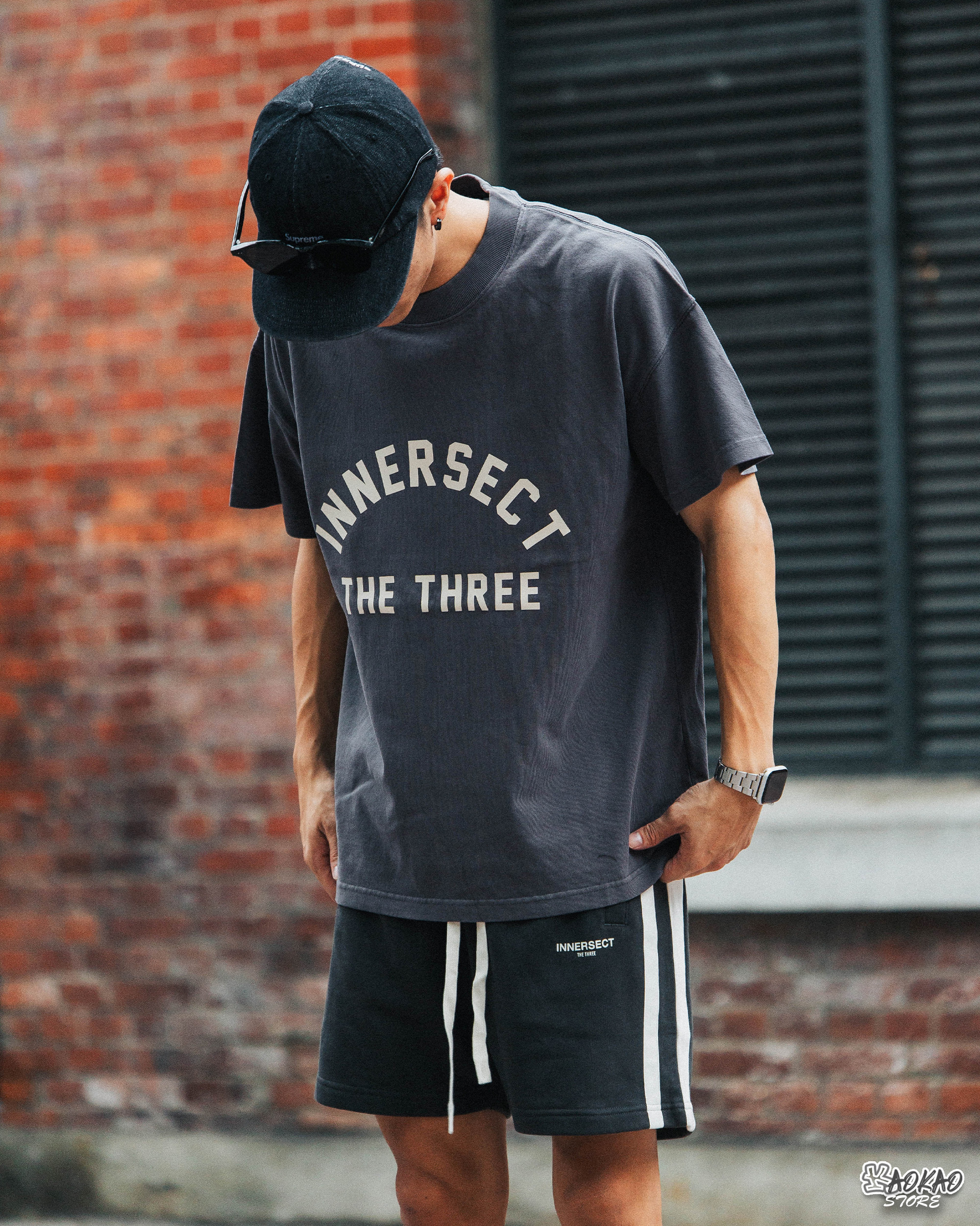 INNERSECT 三生萬物 THE THREE 袖口縮短 立體logo短袖【INN24FWTTE233】