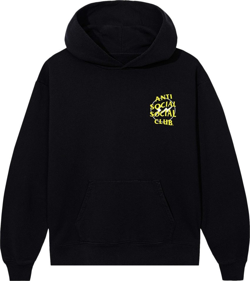 Anti Social Social Club ASSC x Fragment Design Half Tone Logo Hoodie 閃電 聯名 藤原浩 Logo 帽T 現貨