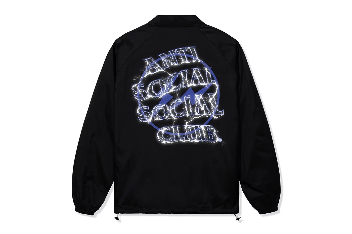 Anti Social Social Club ASSC x Fragment Design Bolt Jacket 閃電 聯名 藤原浩 Logo 教練外套 現貨