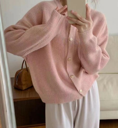 ᴷᴼᴿᴱᴬ 正韓🇰🇷馬卡龍甜美圓領針織毛衣(五色)