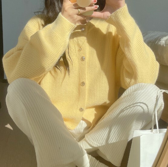 ᴷᴼᴿᴱᴬ 正韓🇰🇷馬卡龍甜美圓領針織毛衣(五色)