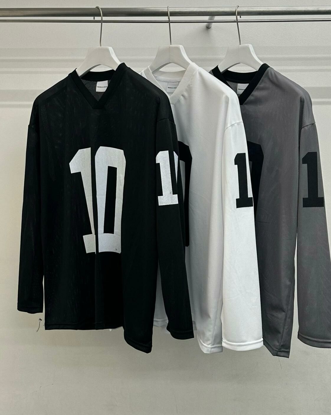 數字英文字長袖衫 WELL DONE-071T