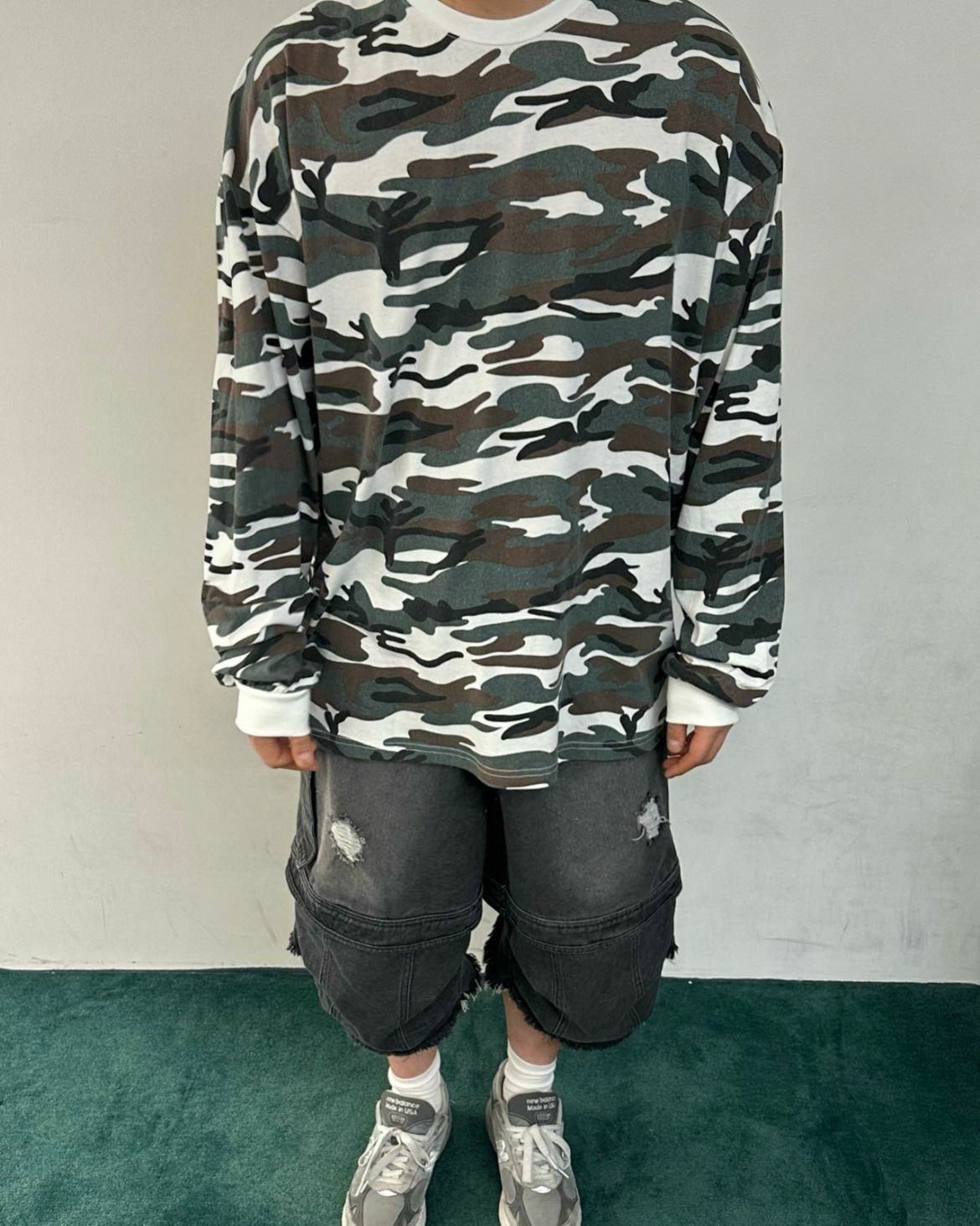 迷彩長袖衫 WELL DONE-075T