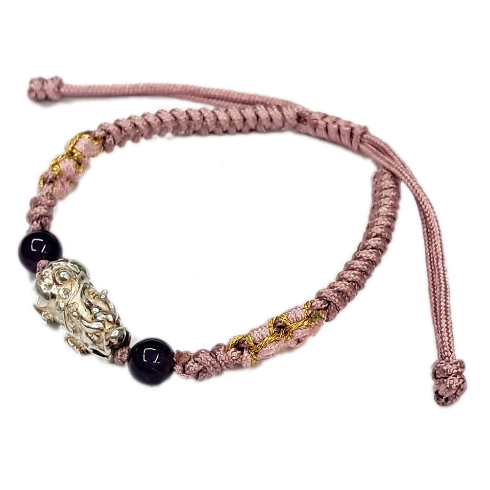 招財貔貅{純銀}中國結手鍊【十方】151578