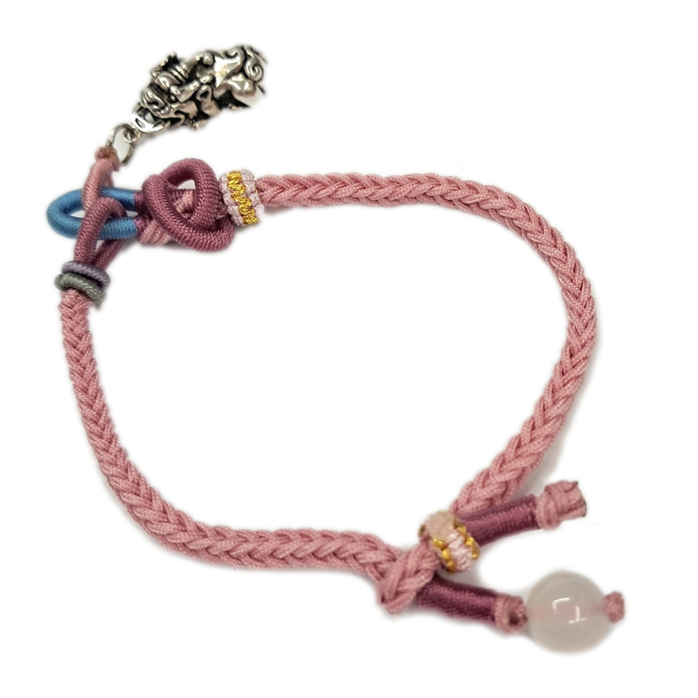 招財貔貅{純銀}中國結手鍊【十方】151540