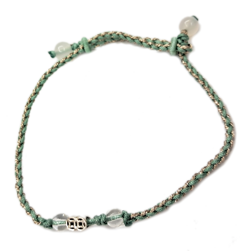 招財{純銀}中國結手鍊【十方】151603