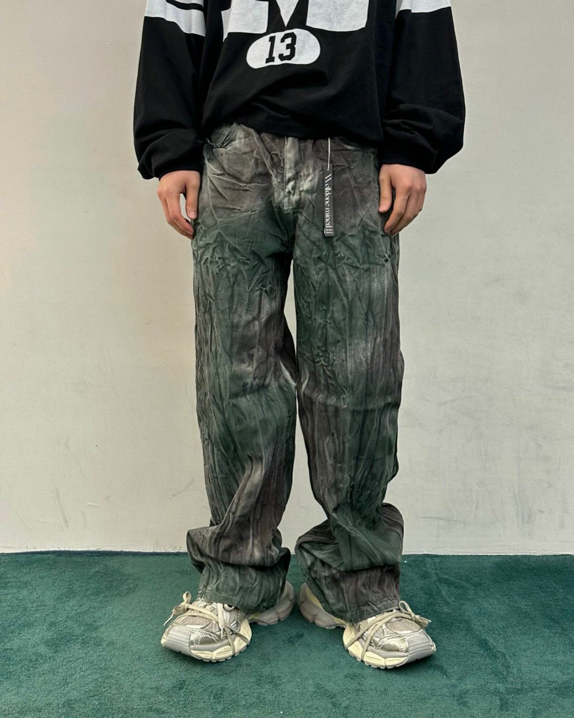 紮染鬆身牛仔褲 WELL DONE-088P