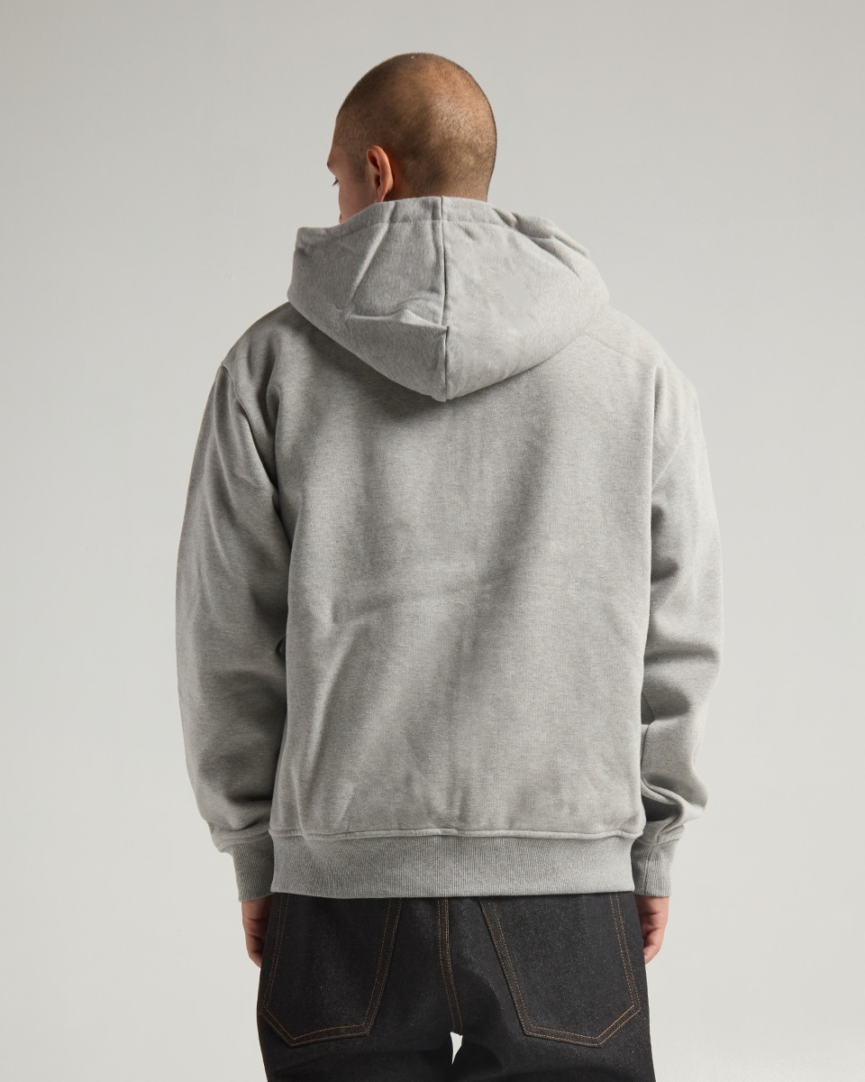 Shaka Wear Essential Super Heavyweight Zip Hoodie Grey