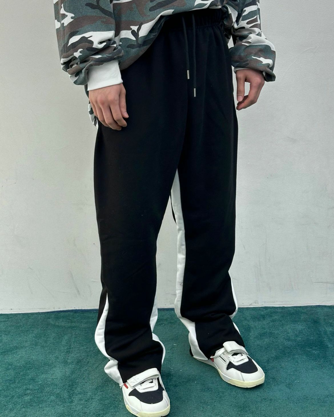 拼色運動褲 WELL DONE-091P