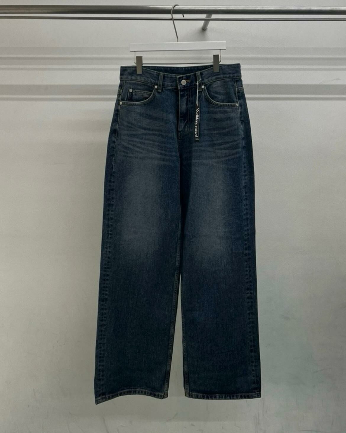 洗水淨色鬆身牛仔褲 WELL DONE-093P