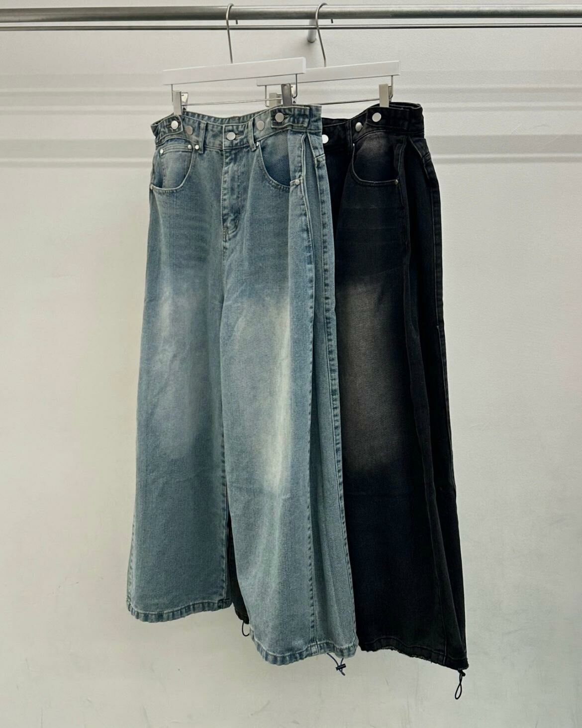 洗水淨色鬆身牛仔褲 WELL DONE-094P