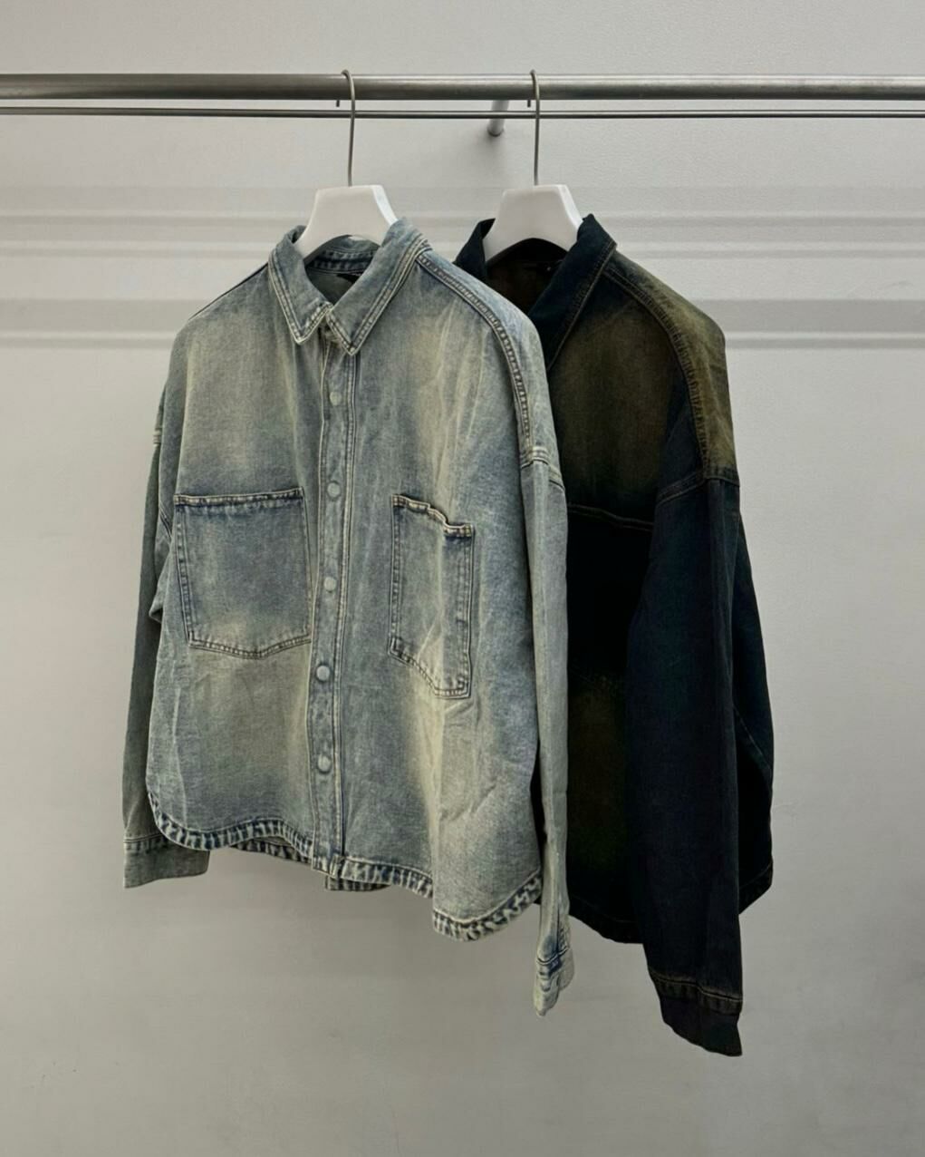 洗水牛仔恤衫外套 WELL DONE-098JK