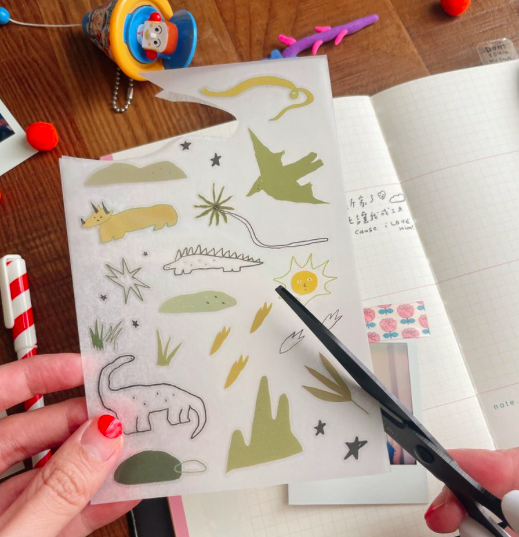 天黑以後 轉印貼紙 感壓貼紙｜馬卡龍腳趾