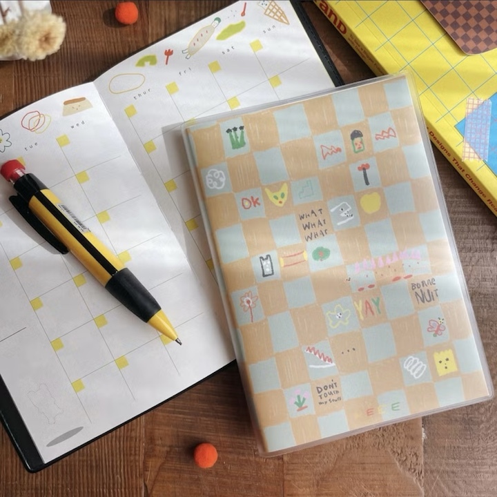 跳格子 無時效手帳 萬年曆｜馬卡龍腳趾