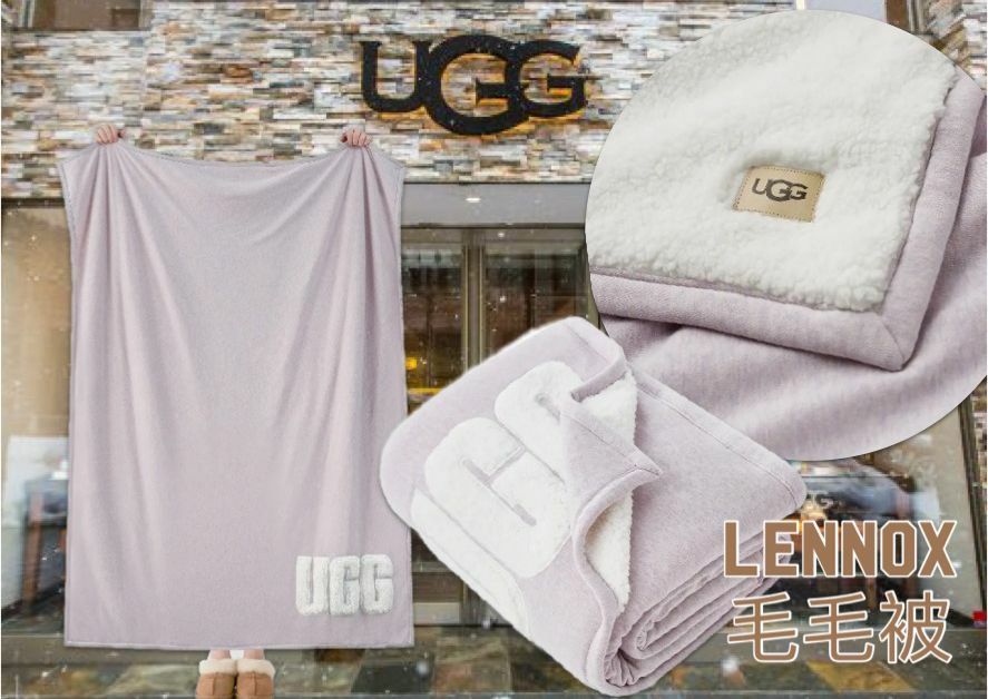 【預購】UGG G100956 Lennox毛毛被50x70