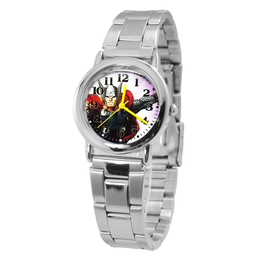 (預購)【兒童錶】Marvel 漫威 復仇者聯盟 酷炫 帥氣 英雄系列 雷神索爾 綠巨人浩克 卡通 鋼帶 手錶