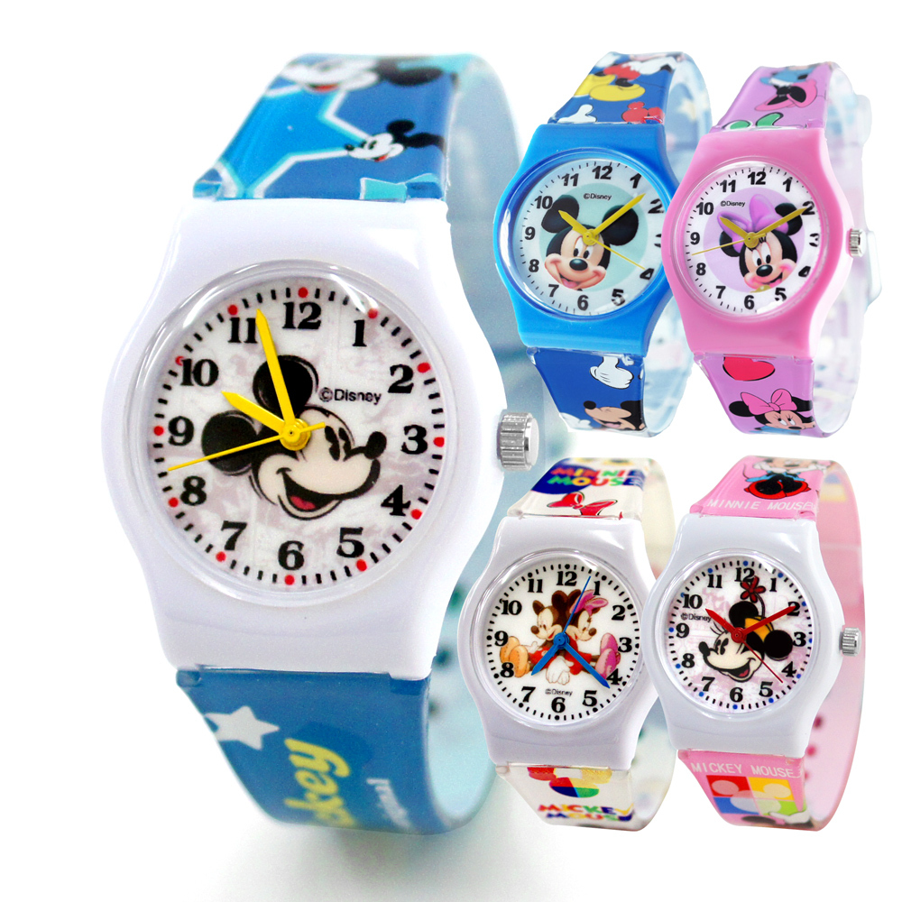 【兒童錶】Disney 迪士尼 米奇米妮 歡樂版面設計 卡通 兒童錶