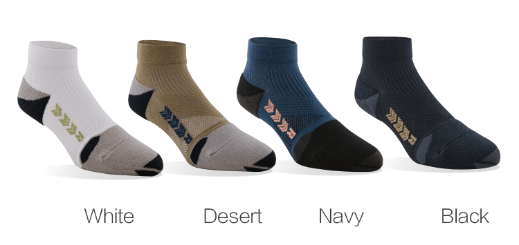 CHEGO Men's Running Quarter Socks