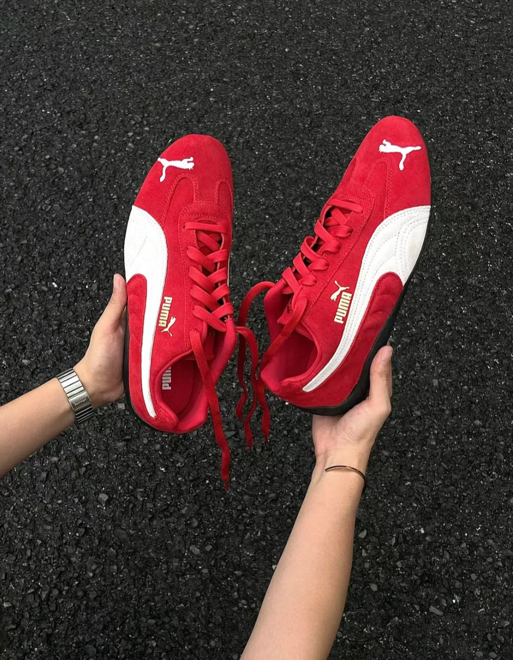 Puma Speedcat OG 賽車鞋 男女同款 紅白色 398846-02/預購