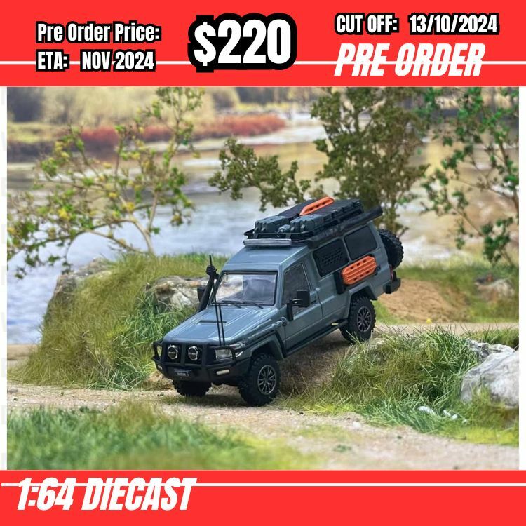 PO-$220 * Autobots Model * 1:64 Toyota Land Cruiser LC78 Cement Grey [OD10/10]