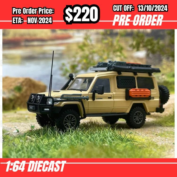 PO-$220 * Autobots Model * 1:64 Toyota Land Cruiser LC78 Light Yellow [OD10/10]