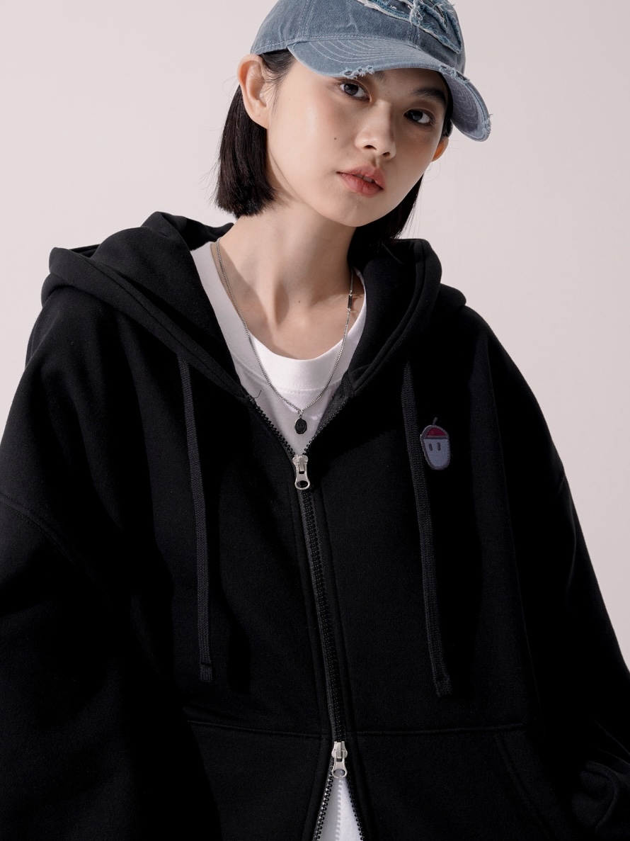 <預購> 韓國TWN果實寶寶雙向拉鍊高磅刷毛連帽外套
