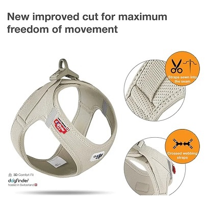 瑞士Curli 3D剪裁 超輕量透氣胸帶 米色