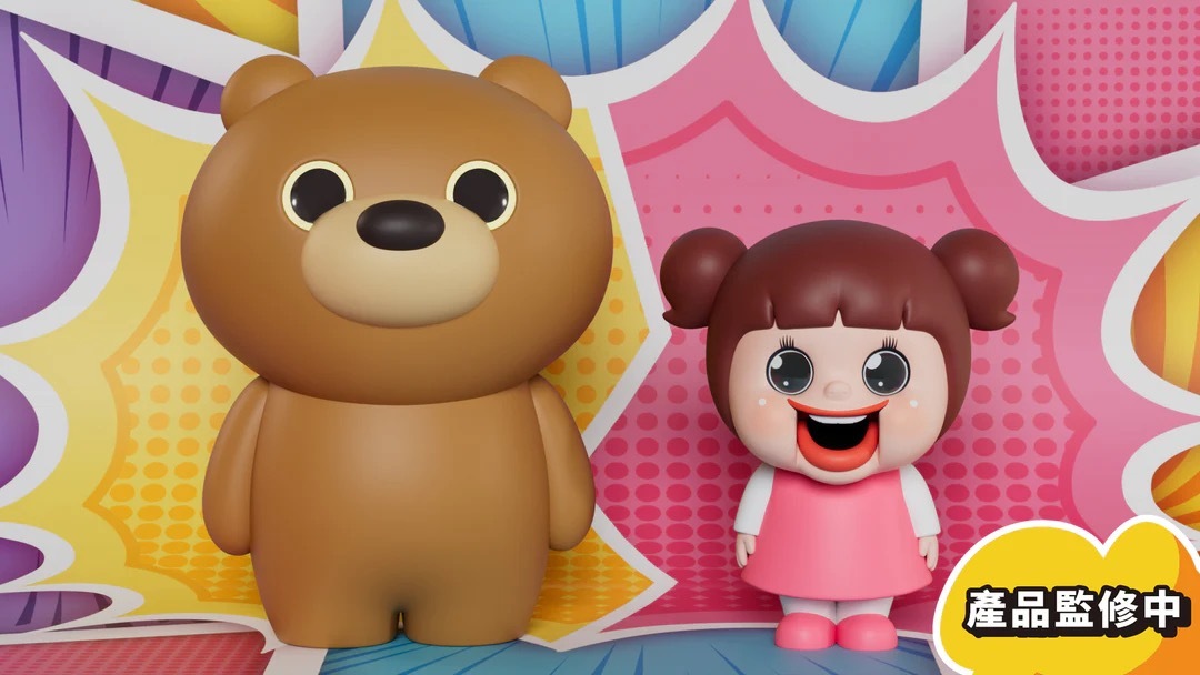 燦子 小燦與酷瑪 Soap Studio - Chi-chan and Kuma Figure Set