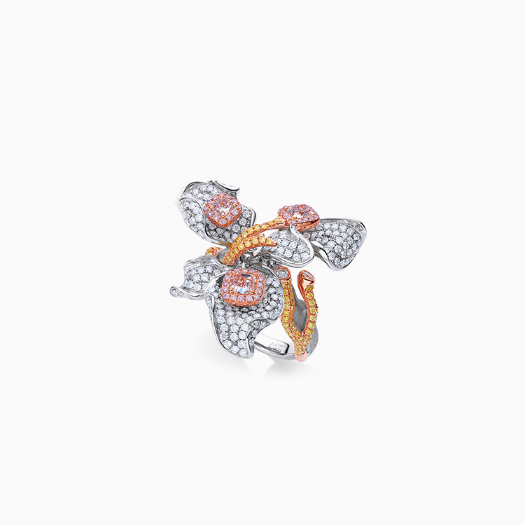 18K Very Light Pink 粉紅鑽石戒指