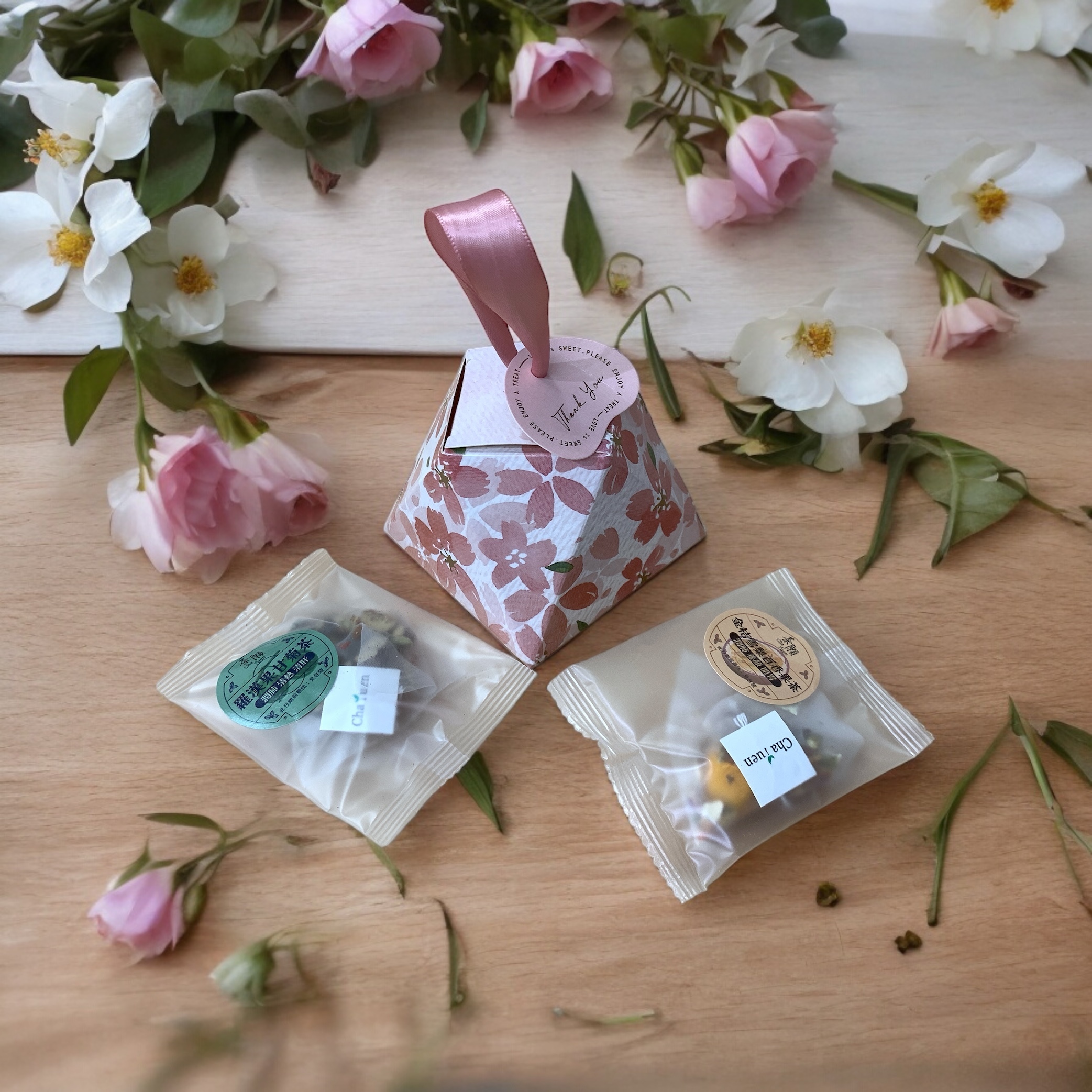 婚宴回禮 禮盒004 + 2包自選茶包 (15種口味可選)