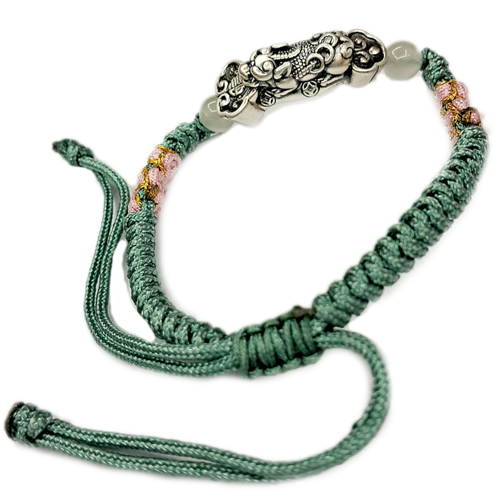 貔貅如意{純銀}中國結手鍊【十方】151570