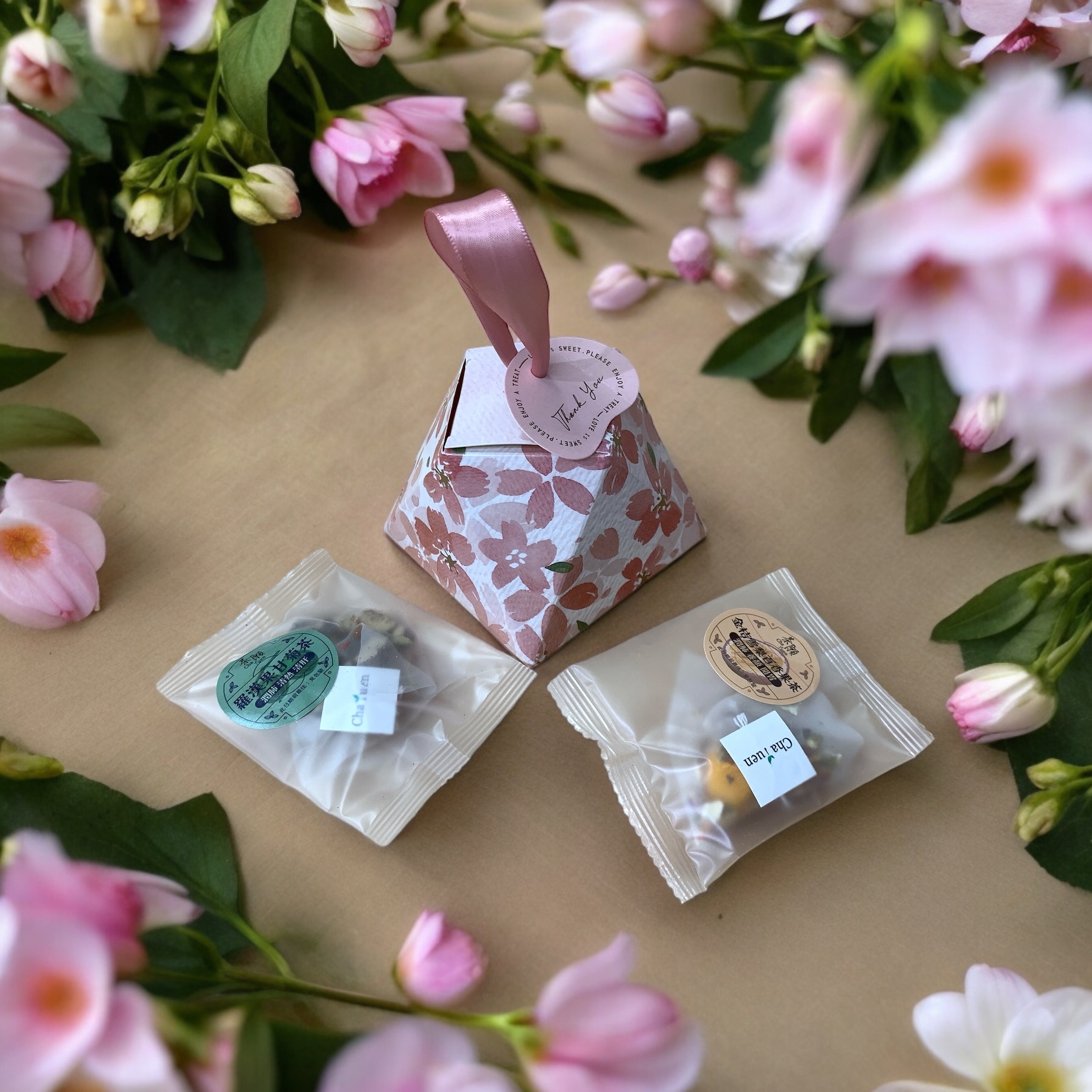 婚宴回禮 禮盒004 + 2包自選茶包 (15種口味可選)